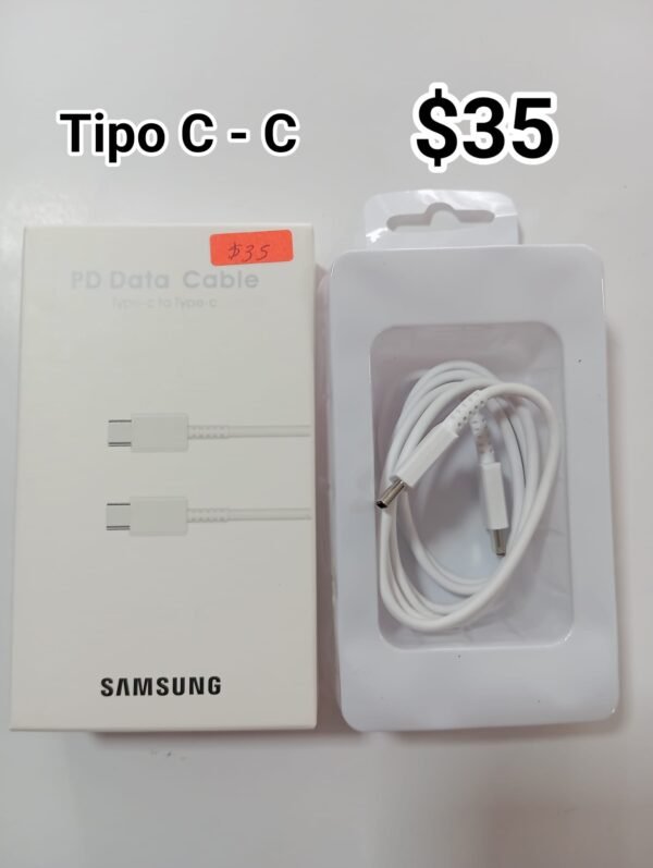 Cable Datos Tipo C a Tipo C Imitación Samsung