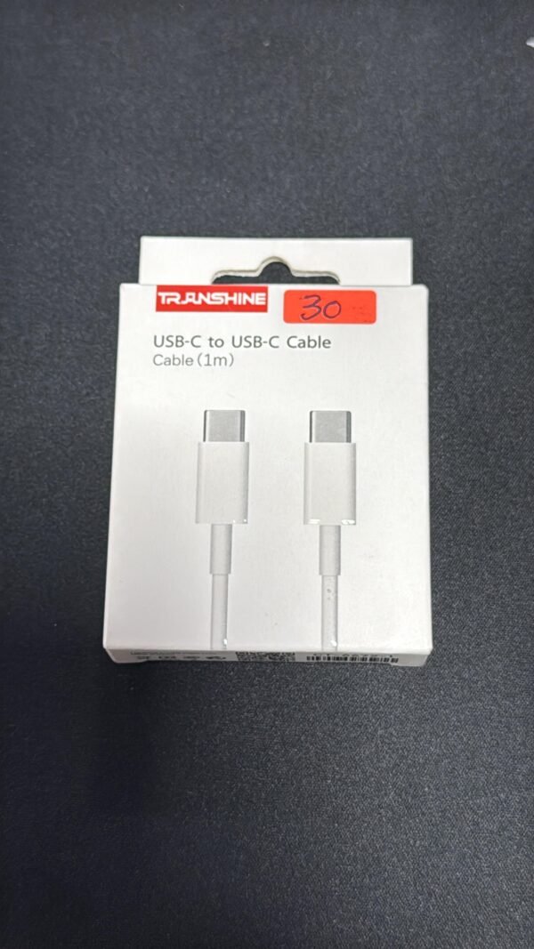 Cable de carga rápida tipo C a C 1metro